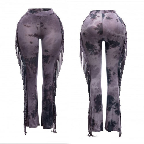 Tye-Dye Fringe Pants