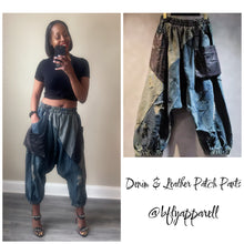 Load image into Gallery viewer, Leather Patchwork Pants