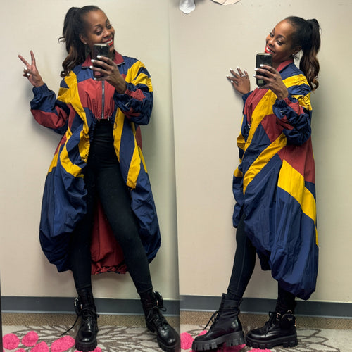 High Low Windbreaker Jacket