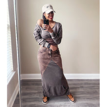 Load image into Gallery viewer, Off the Shoulder Corset Sweatshirt