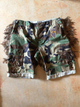 Load image into Gallery viewer, Fringe Beaded Camo Shorts