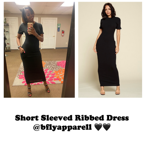 Short Sleeve MIDI Dress