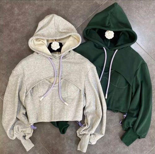 Crop Corset Hoodie