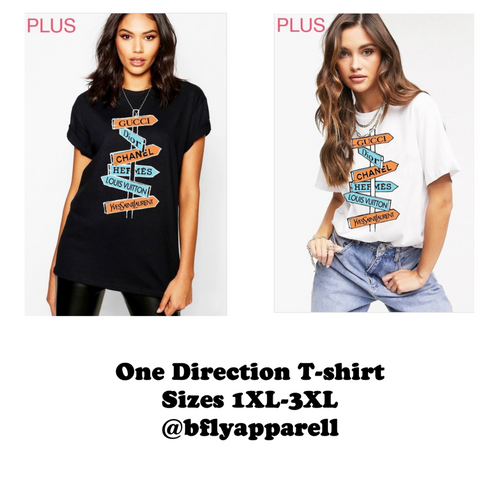 One Direction Plus Size T-shirt