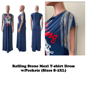 Rolling Stone Maxi T-shirt Dress