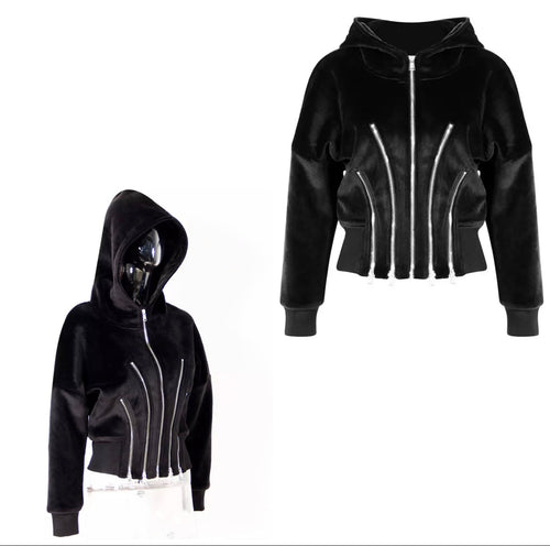 Zip Line Velour Jacket