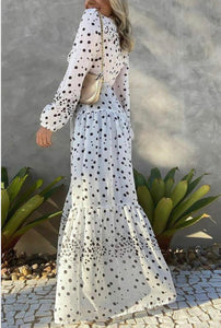 Polka Dot Maxi Dress