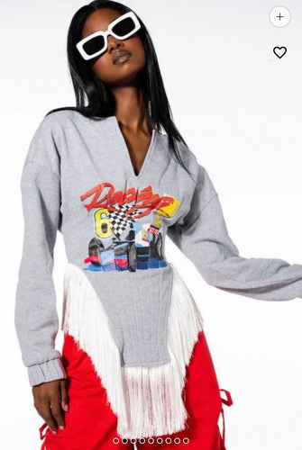 Speed Racer Fringe Sweatshirt