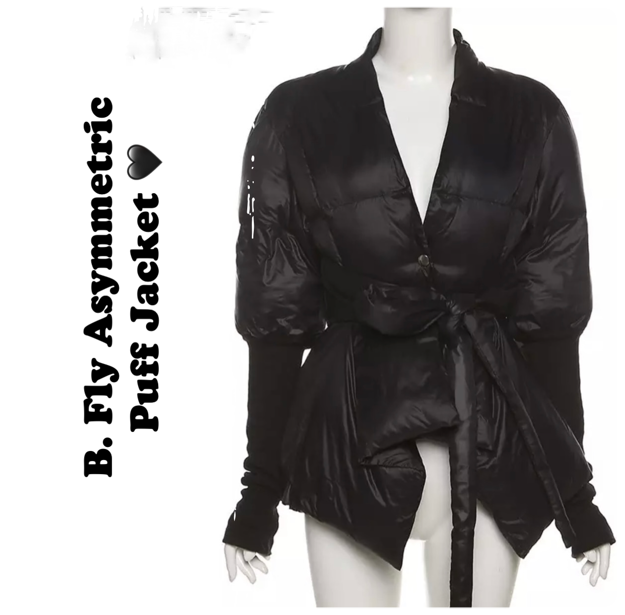 B. Fly Asymmetric Puff Jacket B. Fly Apparel