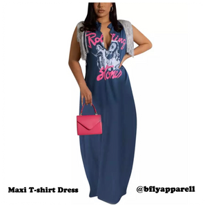 Rolling Stone Maxi T-shirt Dress