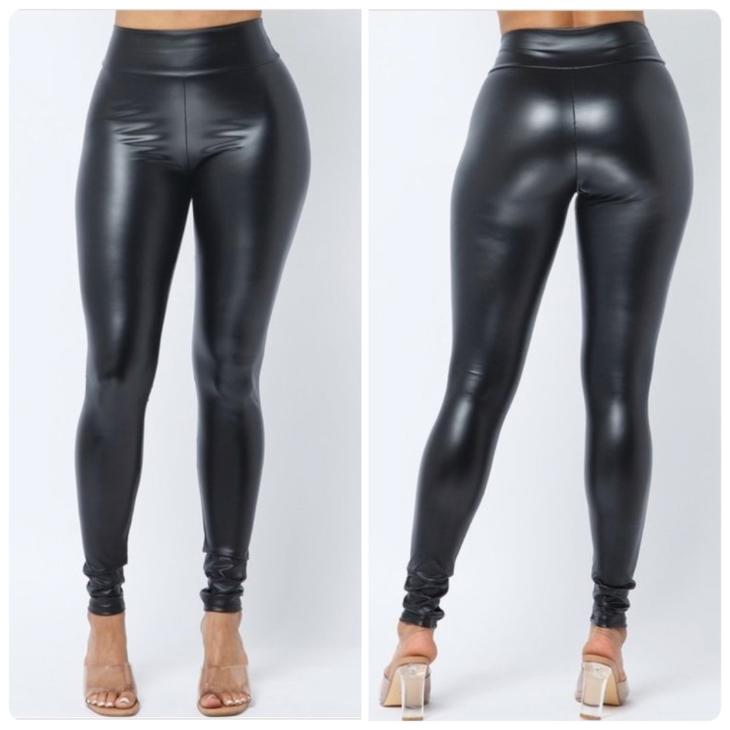Leatherette Leggins