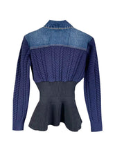 Load image into Gallery viewer, Knit Denim Sweater