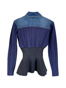 Knit Denim Sweater