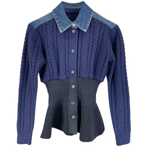 Knit Denim Sweater