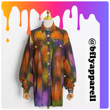 Load image into Gallery viewer, V Mulit Colored Denim Shirt
